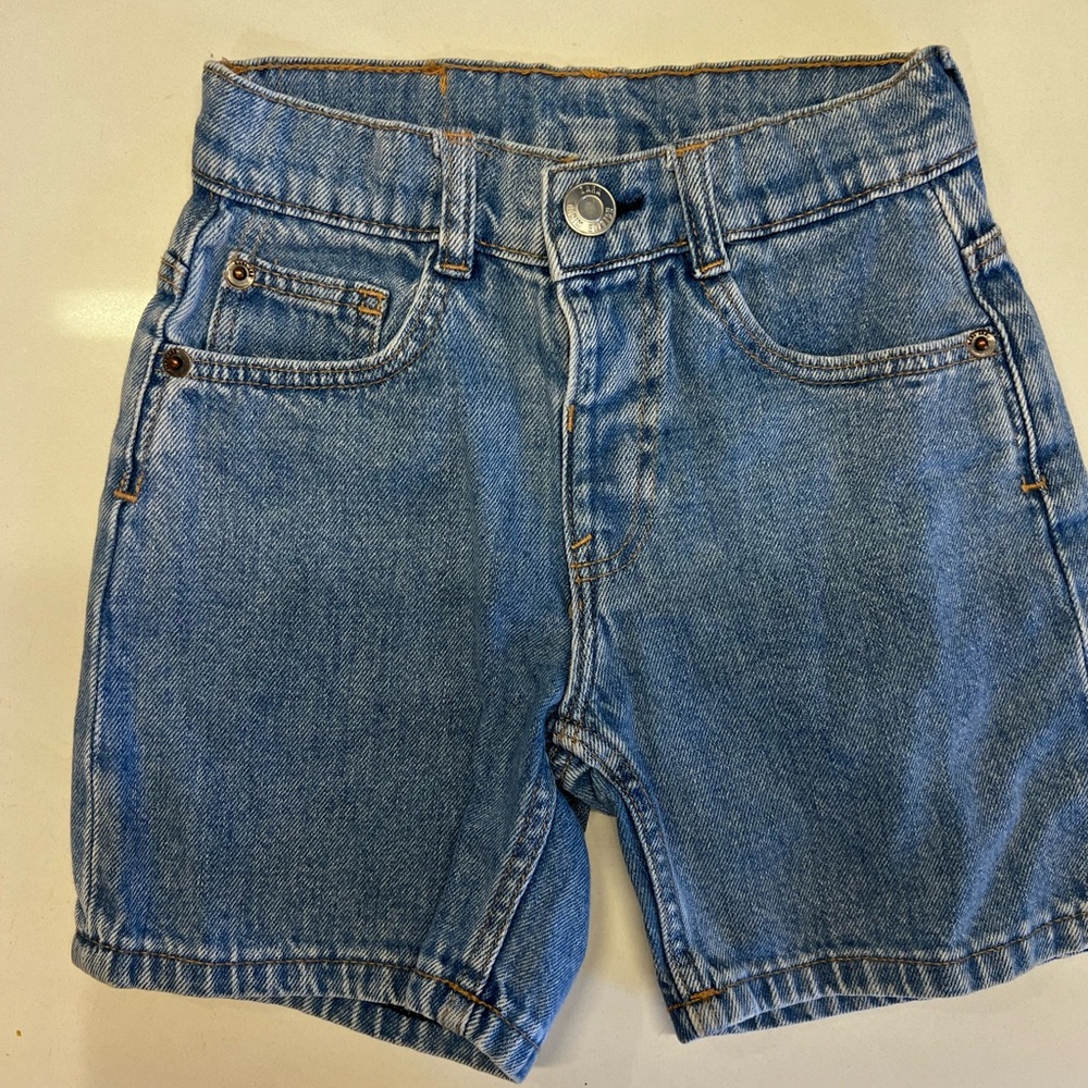 Zara Kids Classic Blue Denim Shorts Size 4